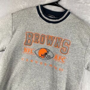 Vintage Cleveland Browns Crewneck Sweatshirt Boys XL 18-20 Gray Pro Player